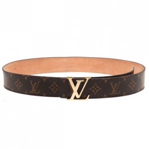 Pre Owned Louis Vuitton Monogram Initials Belt 85CM