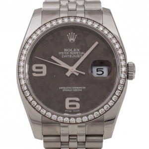 Pre Owned Rolex DateJust Diamond SS Womens Wristwatch 34 MM