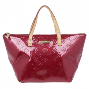 Pre Owned Louis Vuitton Red Monogram Vernis Bellevue PM