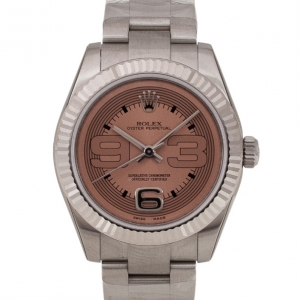 Pre Owned Rolex Pink Oyster Perpetual SS Womens Wristwatch 31 MM