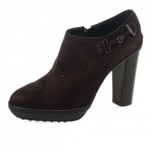 Pre Owned Tod's Brown Suede Ankle Boots Size 38