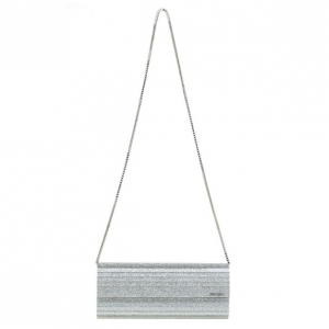 Pre Owned Jimmy Choo Silver Acrylic Sweetie Clutch