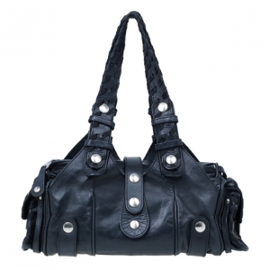 Pre Owned Chloe Black Leather Silverado Satchel