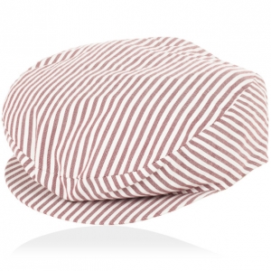 Pre Owned Gucci Red White Striped Cap