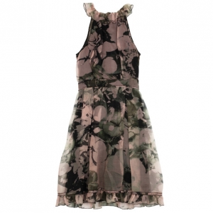 Pre Owned D&G Silk Floral Print Dress S