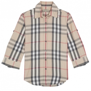 Pre Owned Burberry Brit Woven Exploded Check Shirt M