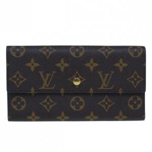 Pre Owned Louis Vuitton Monogram Canvas Continental Wallet