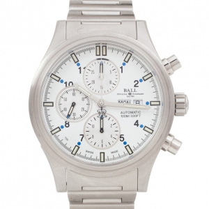 Pre Owned Ball 3H illumination SS Chronograph Mens Wristwatch 44 MM