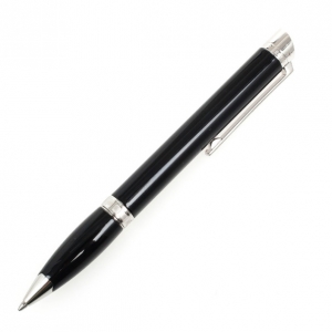 Pre Owned Regnier Black Steel Plated Pen