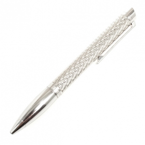 Pre Owned Regnier Steel Plated Patterned Pen