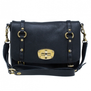 Pre Owned Miu Miu Black Leather Small Satchel