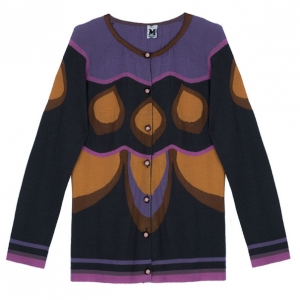 Pre Owned M Missoni Black Multicoloured Cardigan L