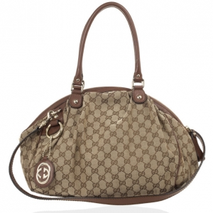 Pre Owned Gucci Sukey Original GG Canvas Top Handle Bag 