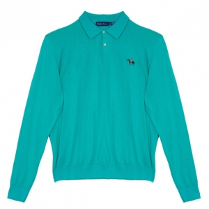 Pre Owned Ralph Lauren Green Long Sleeve Pony Pullover XXL