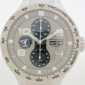 Pre Owned Porsche Design P6340 Flat Six SS Tachymeter Mens Wristwatch 44 MM