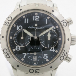 Pre Owned Breguet TransAtlantic SS Chronograph Womens Wristwatch 33 MM