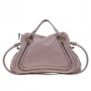 Pre Owned Chloe Mauve Leather Large Paraty