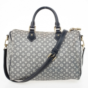 Pre Owned Louis Vuitton Encre Monogram Idylle Speedy Bandouliere 30 Bag