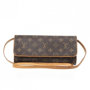 Pre Owned Louis Vuitton Monogram Pochette Twin