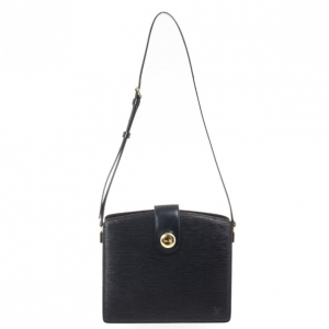 Pre Owned Louis Vuitton Black Epi Leather Capucines Shoulder Bag