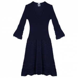 Pre Owned M Missoni Purple Knit Dress M