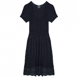 Pre Owned M Missoni Grey Knit Dress M