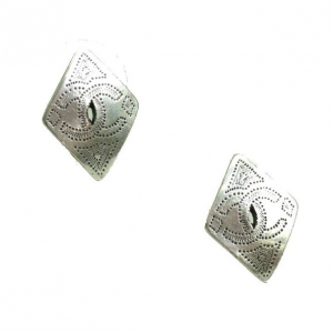 Pre Owned Chanel Coco Mark Pierced Earrings