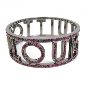 Pre Owned Louis Vuitton Rhinestone Bangle