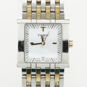 Pre Owned Tissot Six-T Two Tone Womens Wristwatch 21 MM