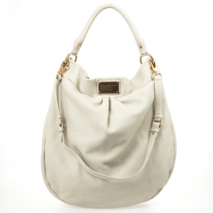 Pre Owned Marc by Marc Jacobs Beige Classic Q Hillier Hobo