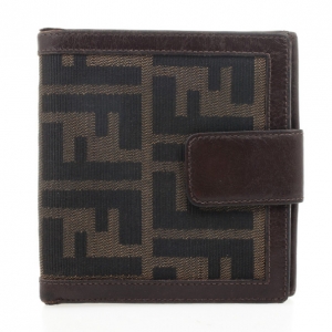 Pre Owned Fendi Accessories Button Wallet