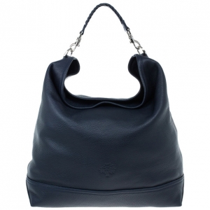 Pre Owned Mulberry Blue Leather Effie Hobo