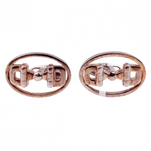 Pre Owned Gucci Silver Western Cufflinks