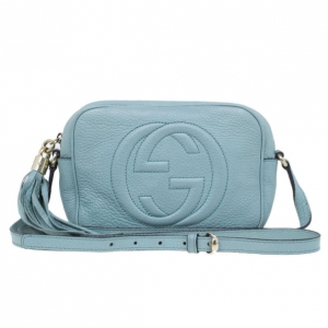 Pre Owned Gucci Aqua Leather Soho Disco Shoulder Bag