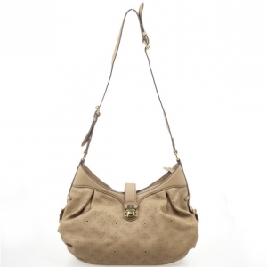 Pre Owned Louis Vuitton Mahina Leather Neo Hobo Bag XS