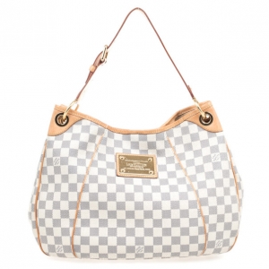 Pre Owned Louis Vuitton Damier Azur Monogram Galliera PM