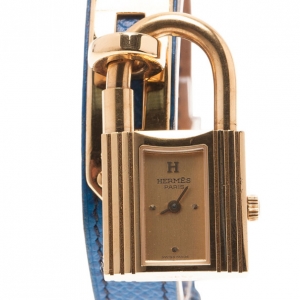 Pre Owned Hermes Blue Stainless Steel Kelly Women’s Wristwatch 20MM
