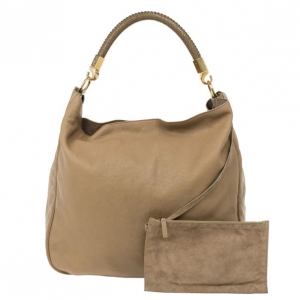 Pre Owned Saint Laurent Paris Brown Leather Roady Hobo