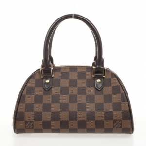Pre Owned Louis Vuitton Damier Ebene Ribera PM Satchel Handbag