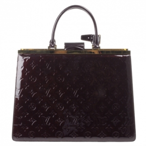Pre Owned Louis Vuitton Amarante Monogram Vernis Deesse Tote