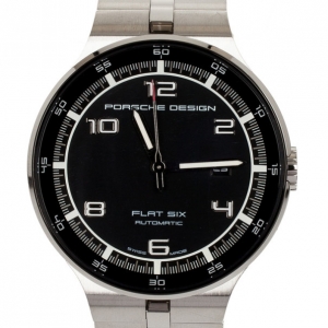 Pre Owned Porsche Design SS P6350 Flat Six Mens Wristwatch 44 MM