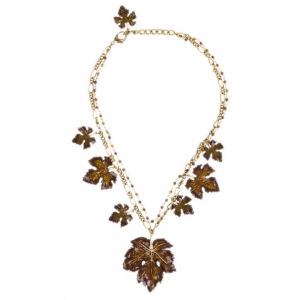 Pre Owned Dolce & Gabbana Leaves Necklace