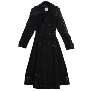 Pre Owned Moschino Embellished Coat M