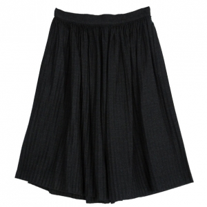Pre Owned Valentino Grey Pleated Skirt L