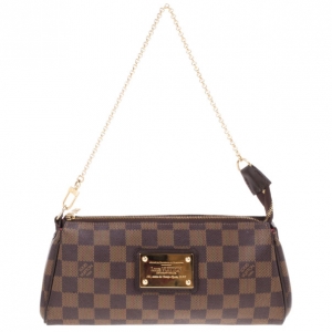 Pre Owned Louis Vuitton Damier Ebene Eva Clutch