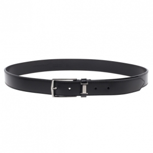 Pre Owned Burberry Black Leather Belt 90CM