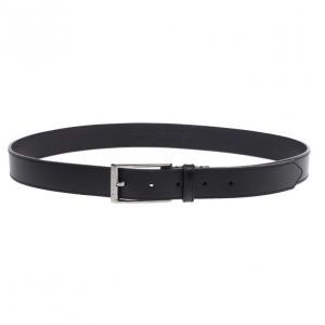 Pre Owned Burberry Black Leather Belt 90CM
