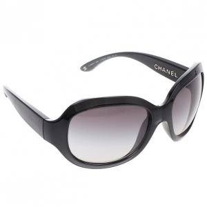 Pre Owned Chanel Black Square Sunglasses