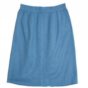 Pre Owned Dolce and Gabbana Grey Pencil Skirt M