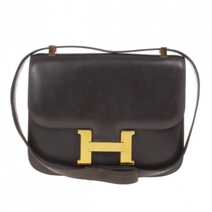 Pre Owned Hermes Brown Constance bag